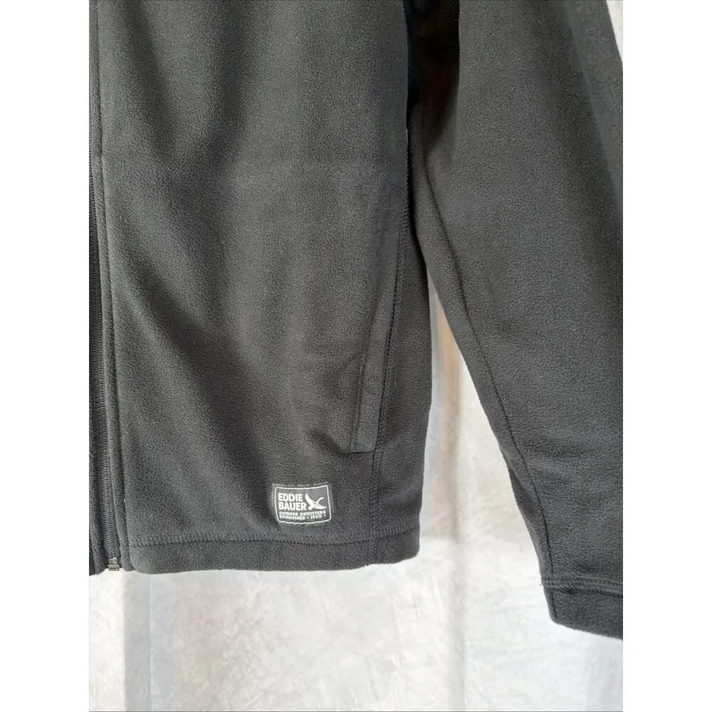 Eddie Bauer Mens Quest Full Zip Fleece Size Small Color Black NWT